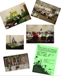various images from the symposium and a picture of the event flyer