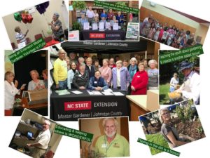 Collage of Master Gardener Volunteers from Johnston County