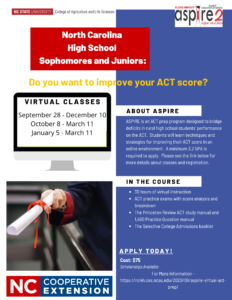 Cover photo for ASPIRE Virtual ACT Prep