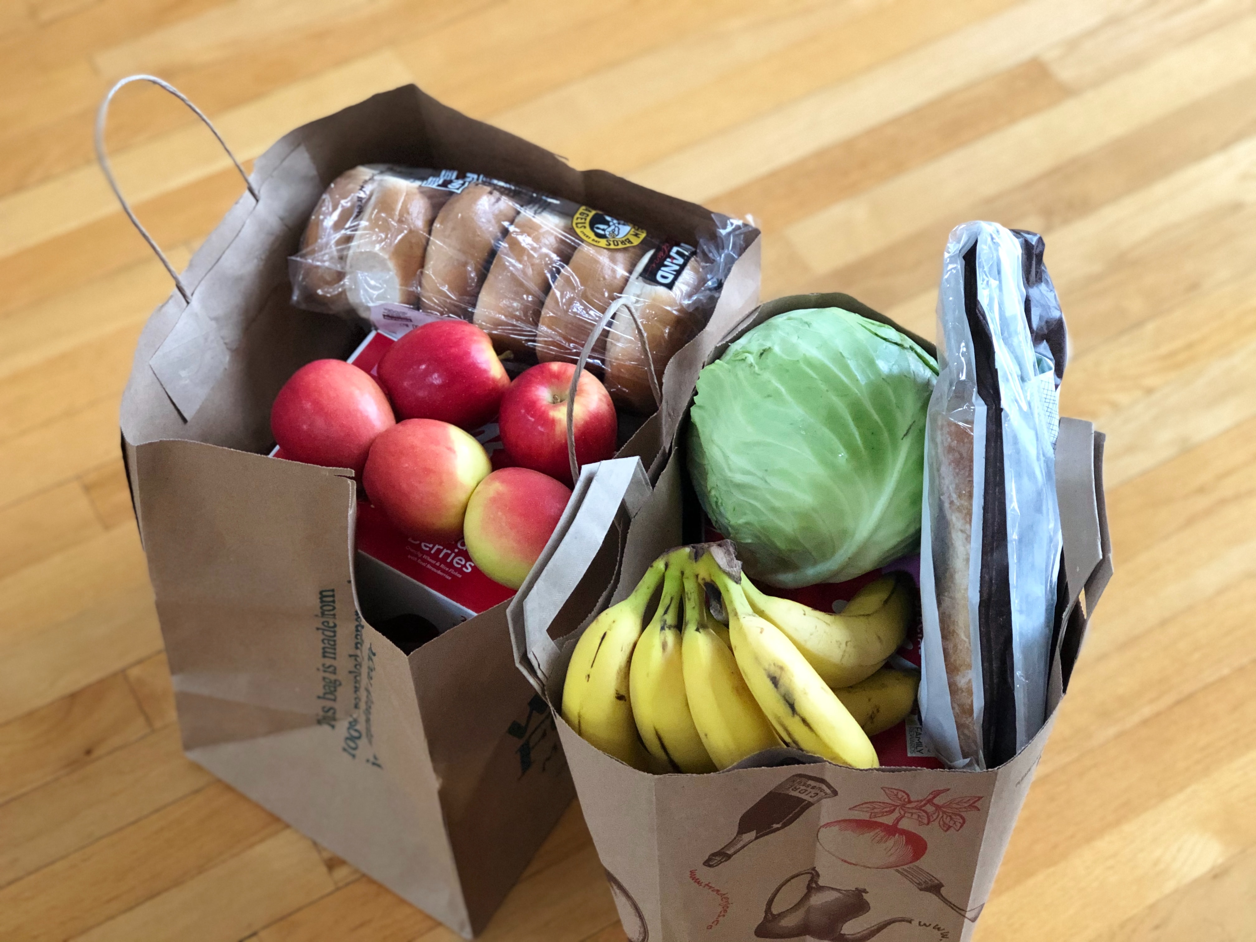 Food in Grocery Bags
