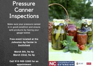 Cover photo for Pressure Canner Inspection & Testing in March