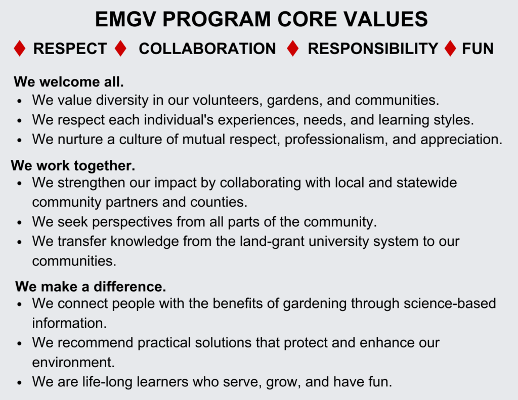 EMGV Core Values