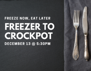 Freezer to Crockpot class