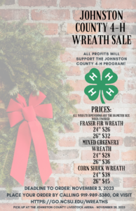 Johnston County 4 H wreath sale