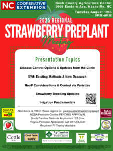 Cover photo for 2025 Regional Strawberry PrePlant Meeting - Save the Date!